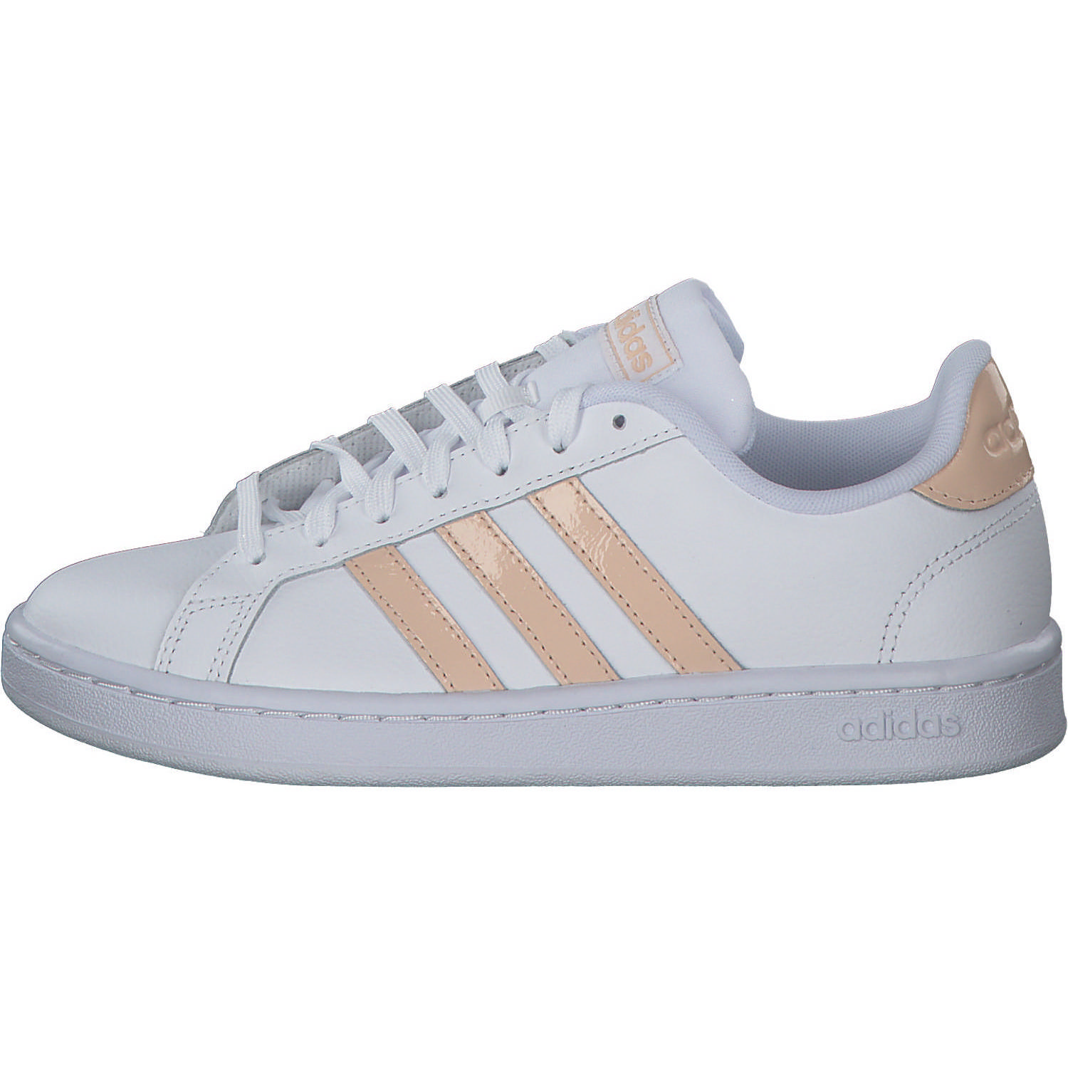 Adidas Core Grand Court, Sneakers Low, Damen, weiß lachs