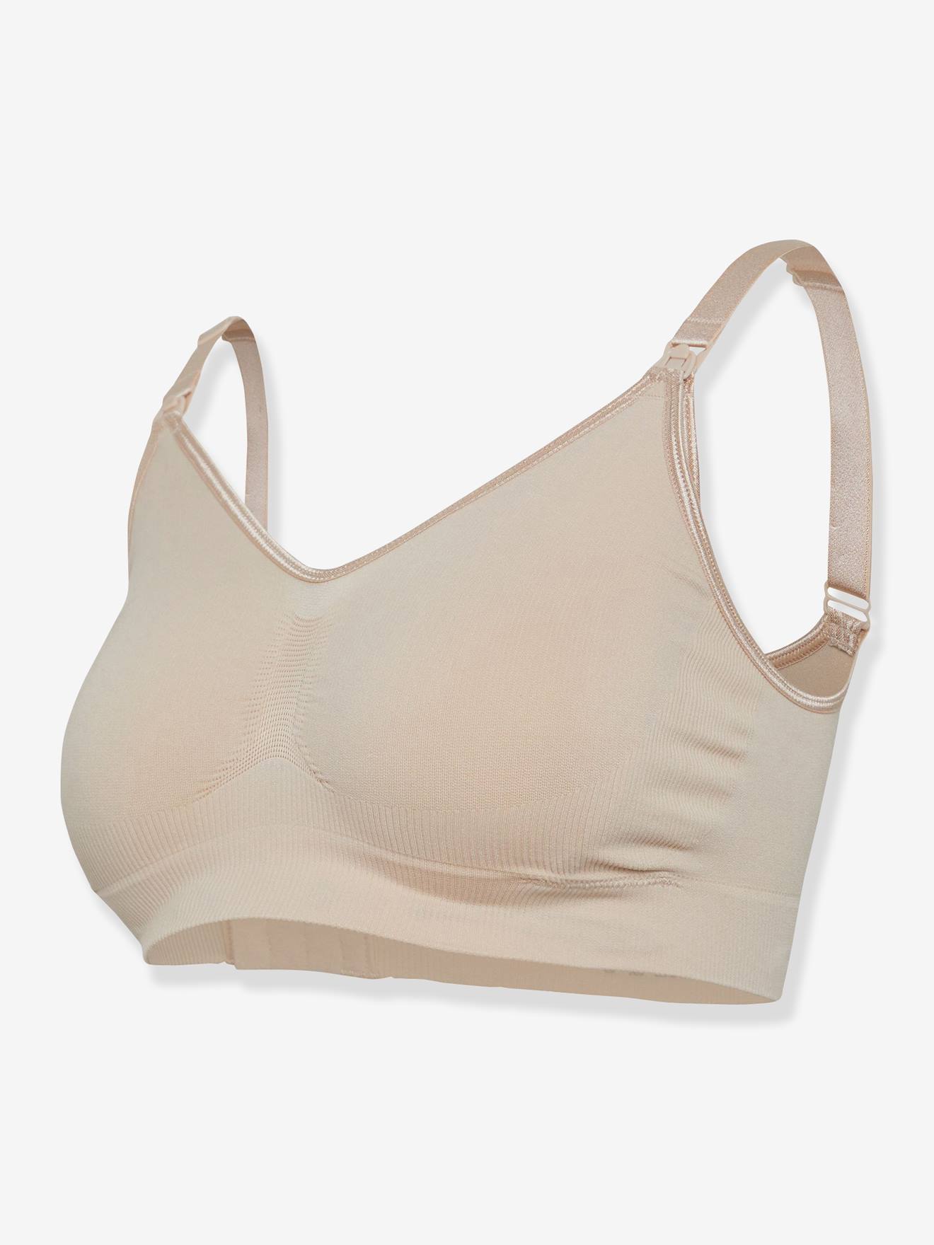 Soutien-gorge grossesse et allaitement à mémoire de forme CARRIWELL chair (honey)
