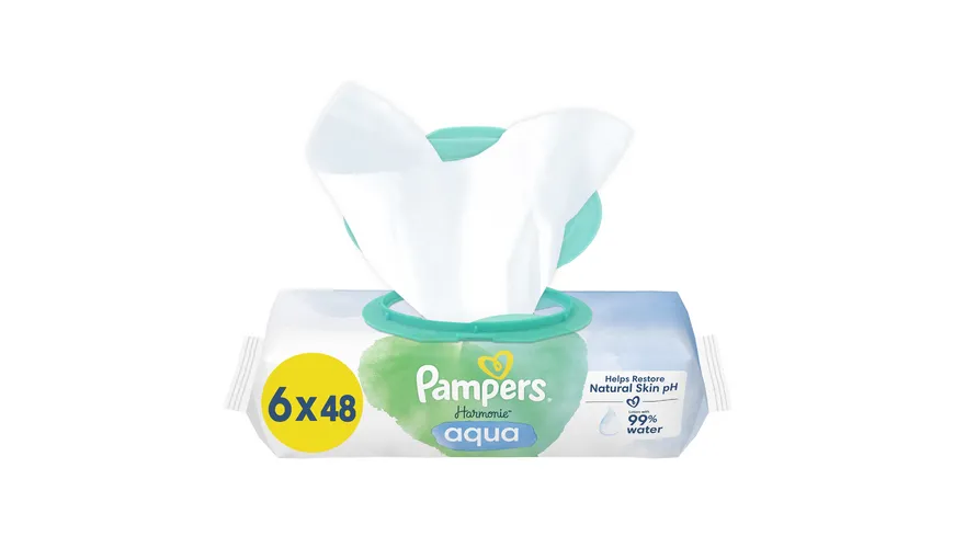 Pampers Feuchttücher Aqua 6x48 288ST