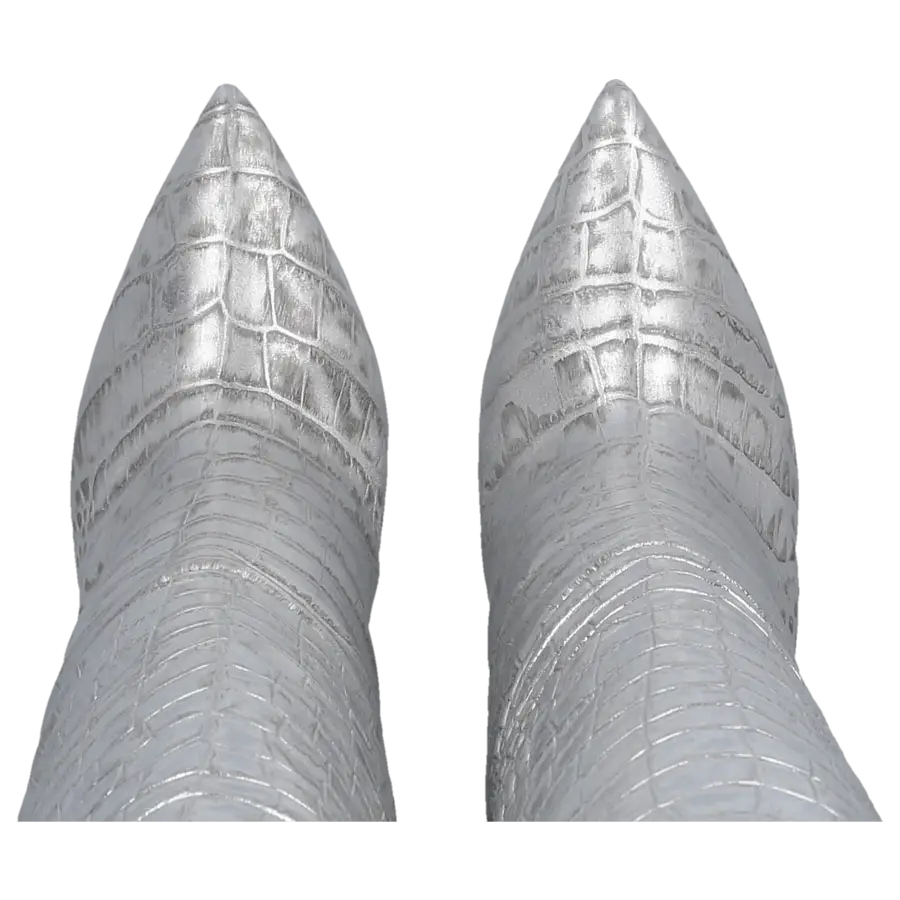 Paris Texas - Stiefel PX133 Kalbsleder - silber