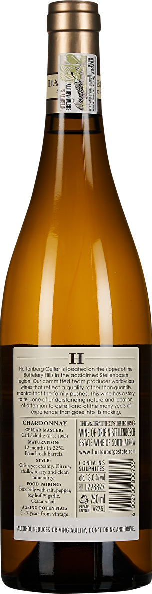 Hartenberg Estate Chardonnay Stellenbosch 2020