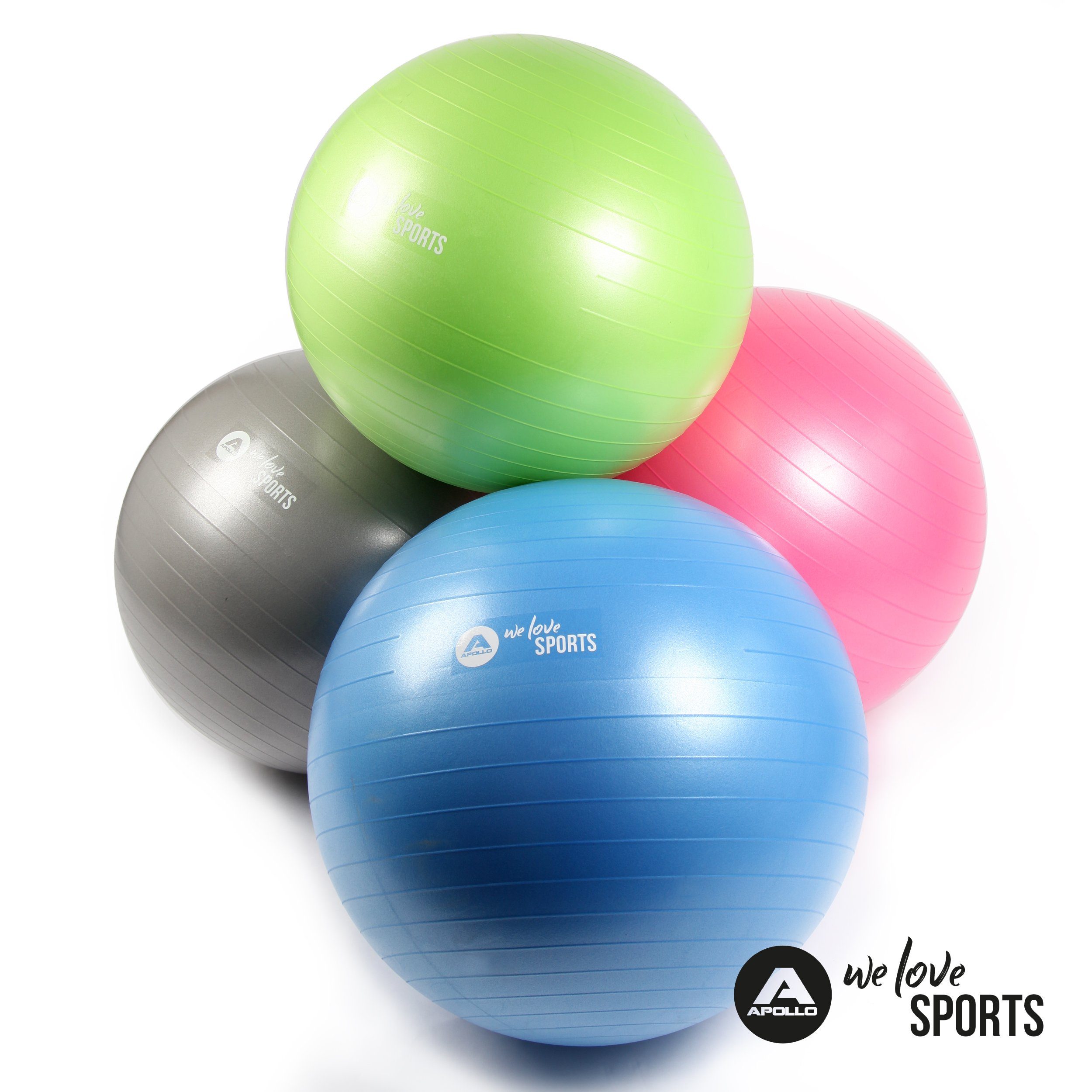 Apollo Gymnastikball Gymball ø 65 cm Anti Burst Fitnessball, Anti-burst