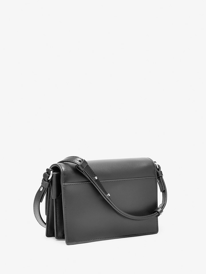 LIEBESKIND BERLIN Leder-Umhängetasche in Schwarz - (B)18 x (H)13 x (T)8 cm günstig kaufen onesize