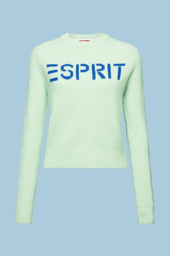 Logo-Pullover aus Wolle und Kaschmir