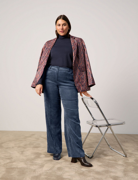 Feine Cordhose mit weitem Bein Carlotta