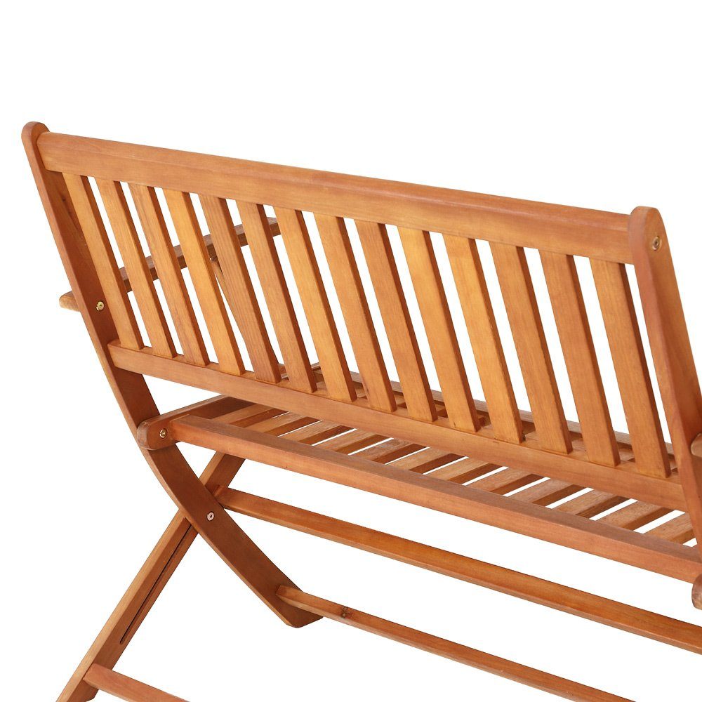 Casaria Gartenbank, Eukalyptus Holz FSC® Klappbar 120x55x91cm 320kg Belastbar Hohe