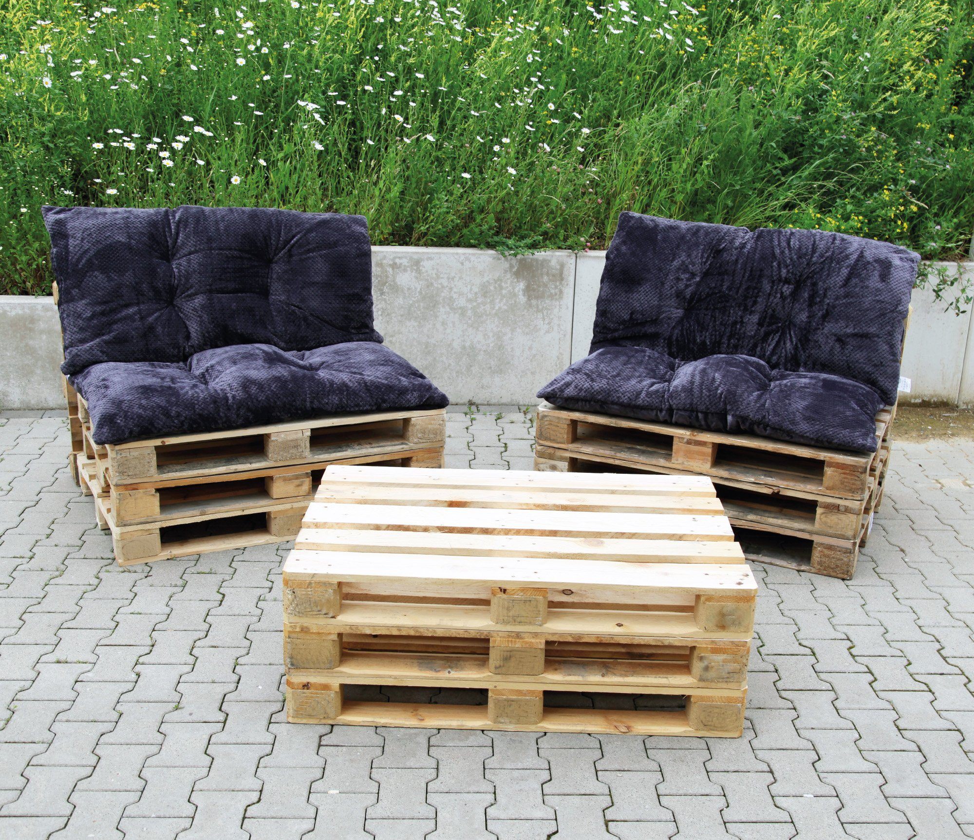 Bestlivings Dekokissen, Palettenkissen 70x120cm, Chillkissen, Paletenauflage, Relaxkissen, Palettensofa