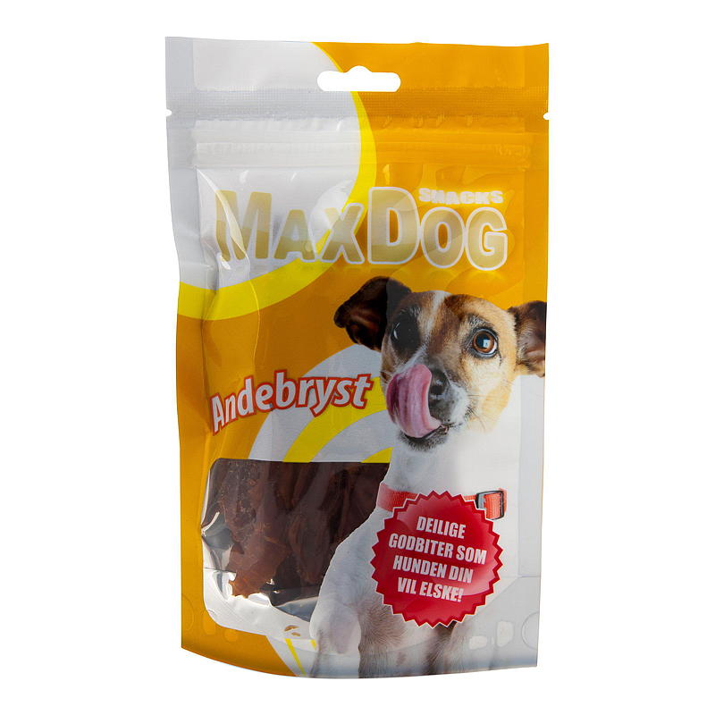 MaxDog Hundesnacks Andebryst 80 g MaxDog