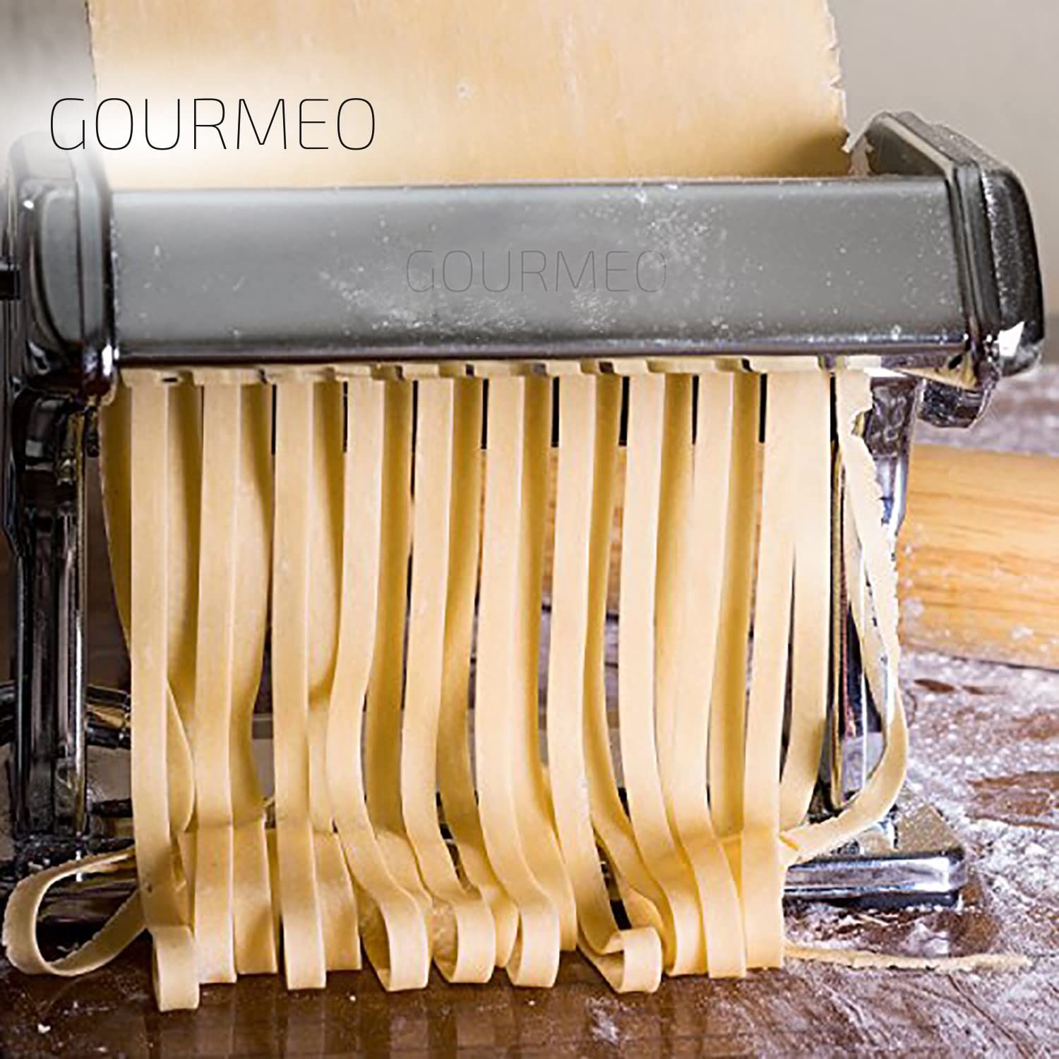 GOURMEO Nudelmaschine PAGILO Nudelmaschine - 9 Stufen für Pasta, PAGILO Pasta Maker - 9 Einstellungen für hausgemachte Nudeln