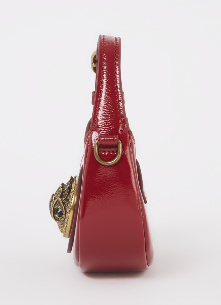 Geantă de umăr Kurt Geiger Chelsea din piele micro lăcuită