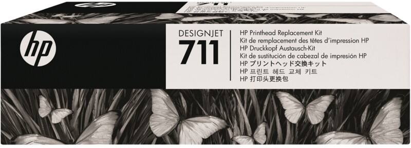 HP 711 Original Druckkopf C1Q10A Schwarz, Cyan, Magenta, Gelb