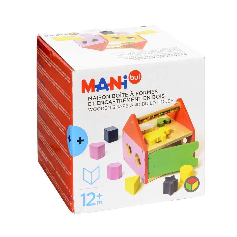 Maison boîte à formes et encastrement en bois Oxybul