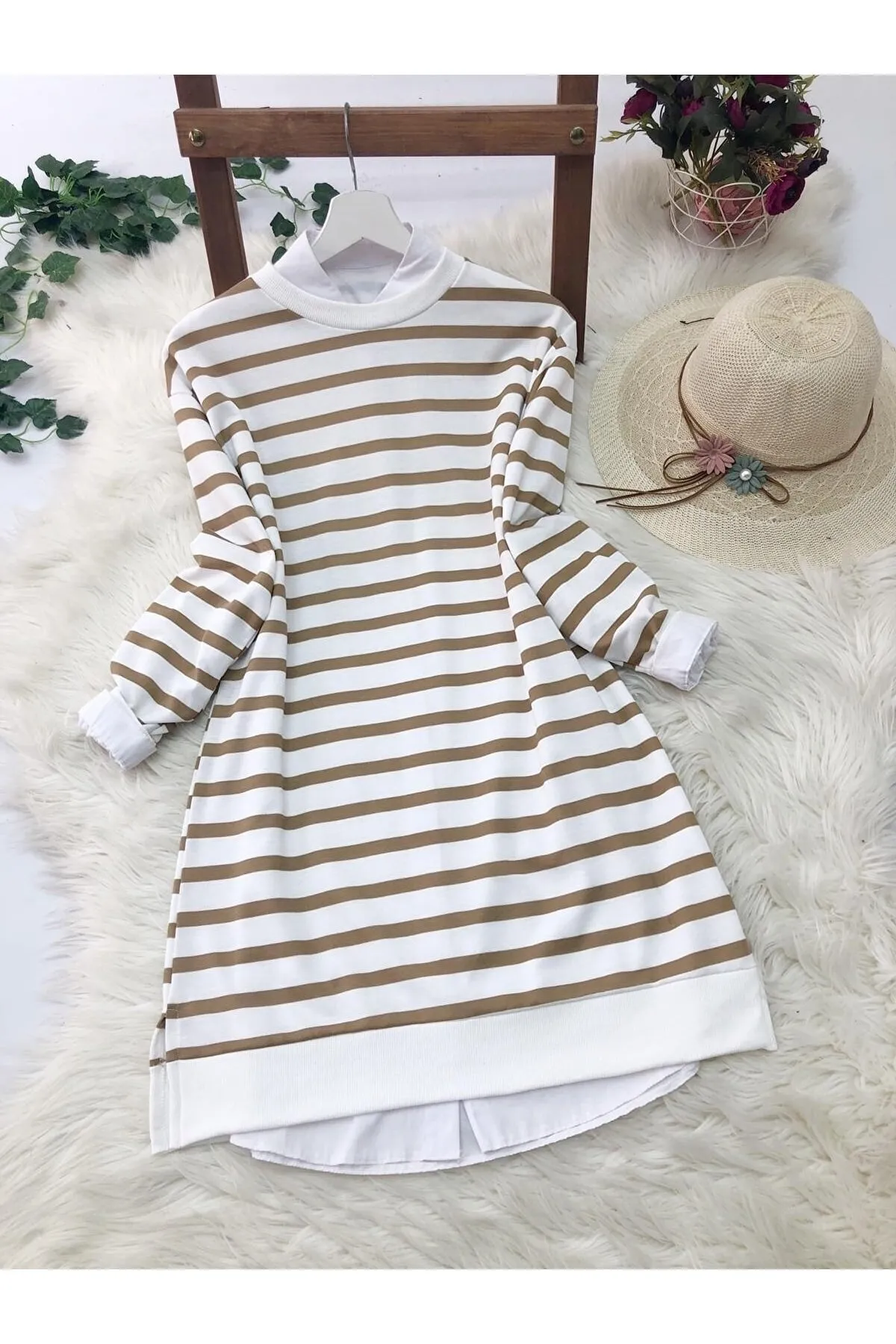 VOLT CLOTHİNG  Tunika mit Streifendetail für Damen