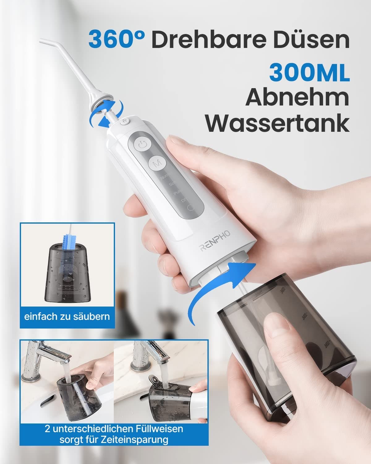 Kabelloser Wasserflosser