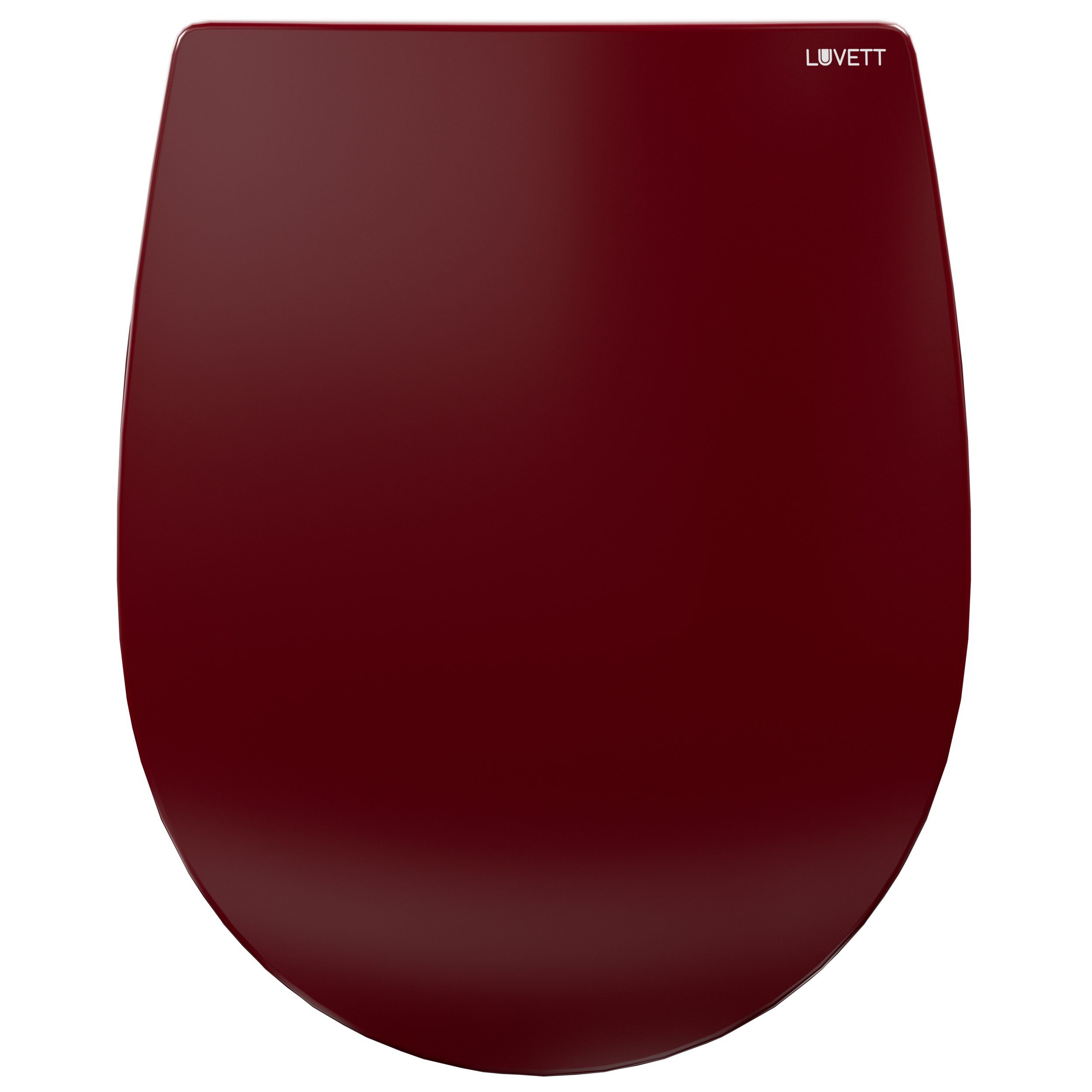 LUVETT WC-Sitz Farben C100 (Komplett-Set, Inklusive 3 Befestigungsarten), mit Original SoftClose® Absenkautomatik, Duroplast