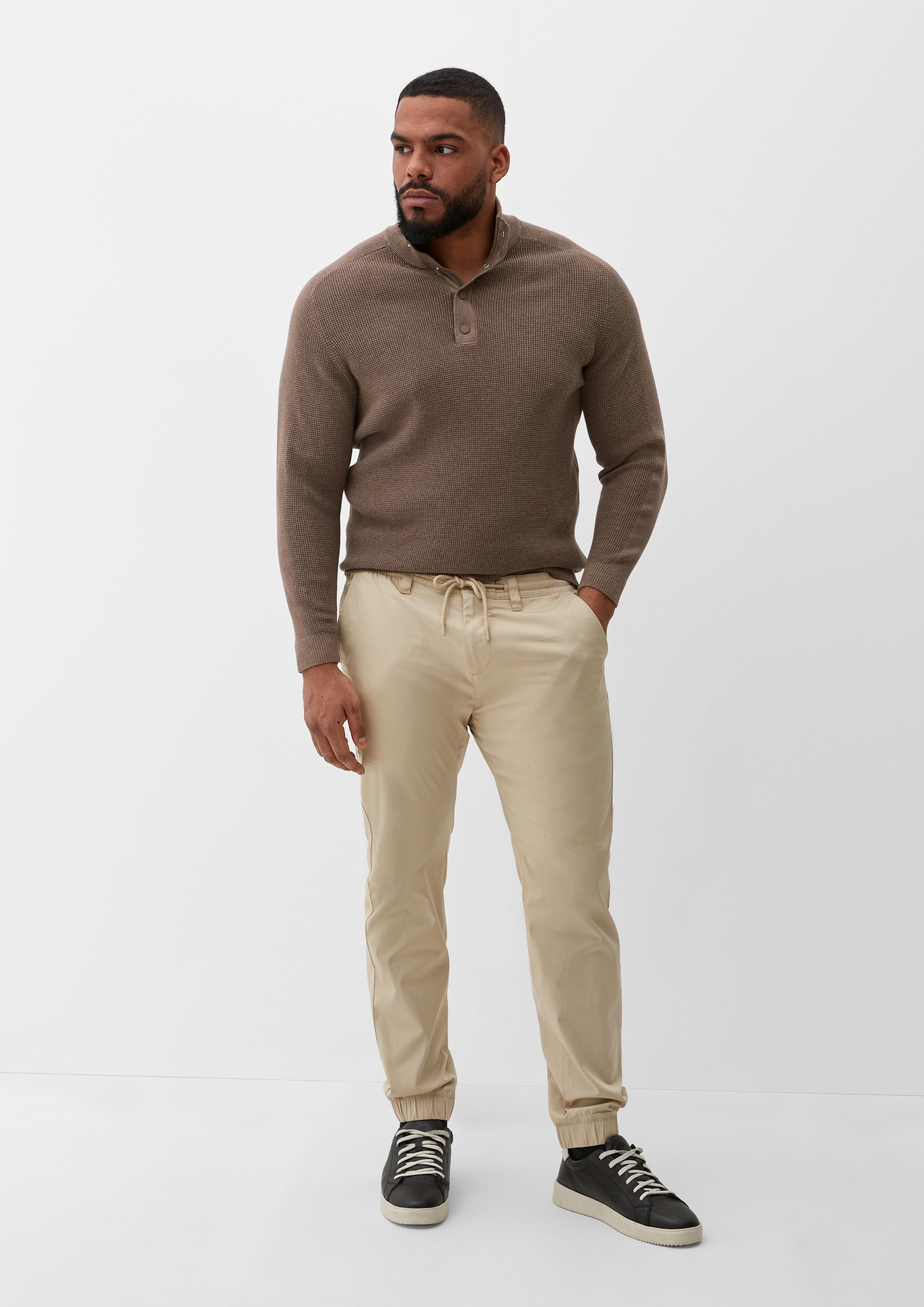 Regular: Twill-Hose mit Elastikbund  2133120-8155