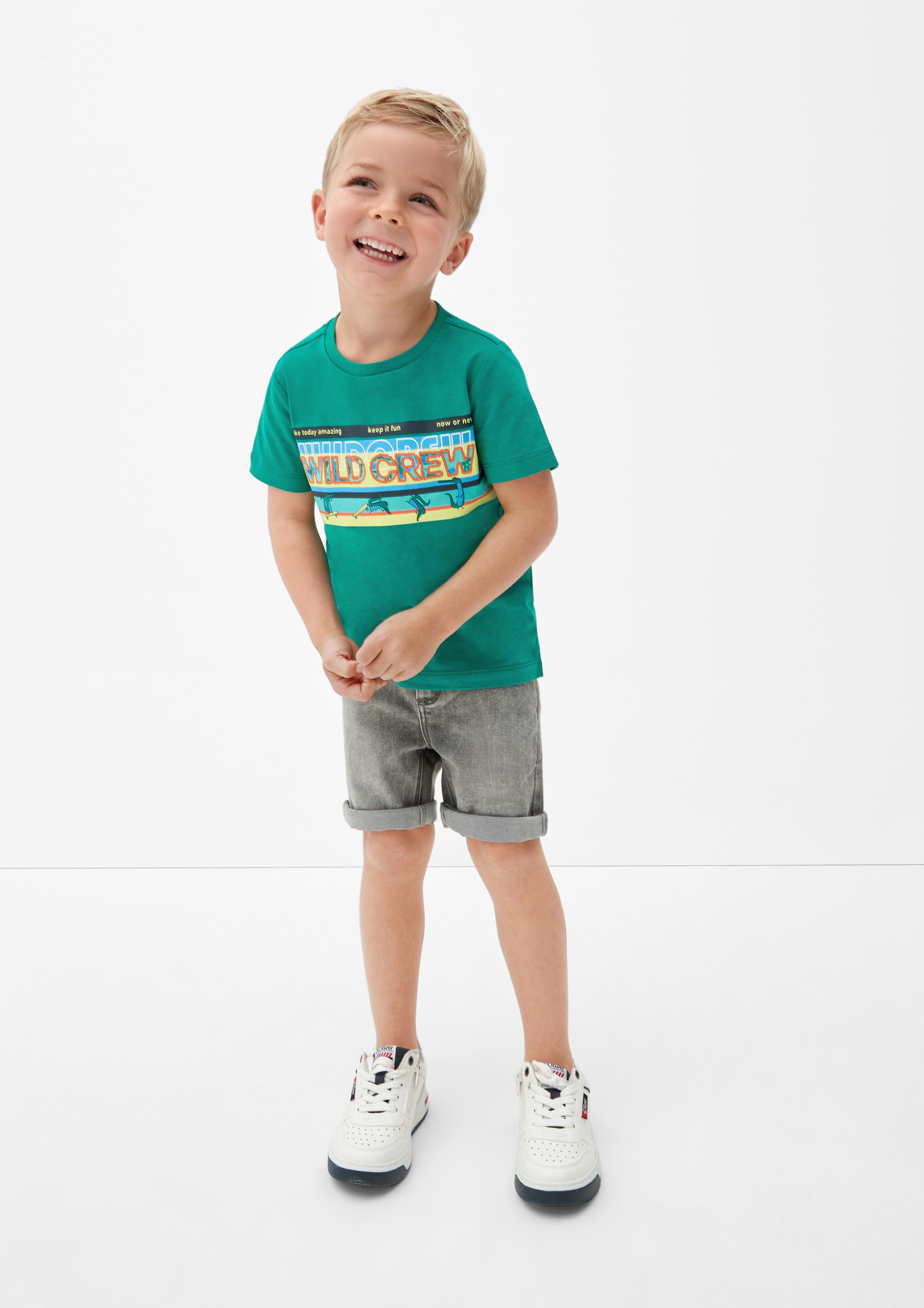 Jerseyshirt mit Statement-Print  2130652-7681
