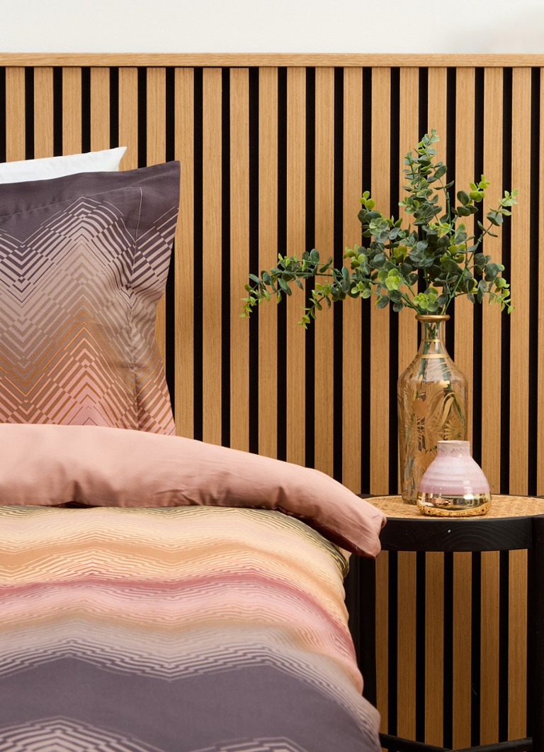 Set di biancheria da letto Vandyck Blurred Lines in raso di cotone a 200 fili - federa inclusa