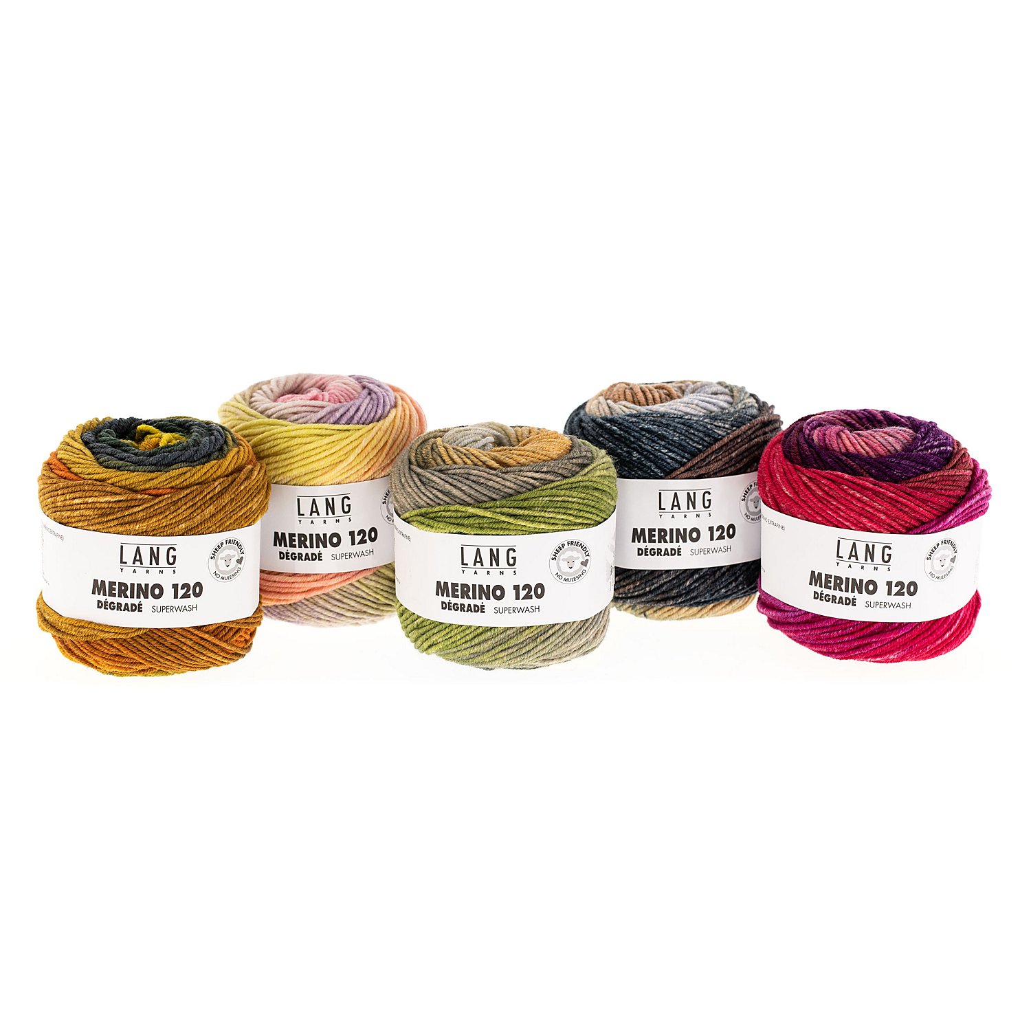 Lang Yarns Wolle Merino 120 Dégradé