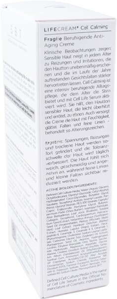 SBT Lifecream Cell Calming Soothing Age Defying Cream Gesichtscreme