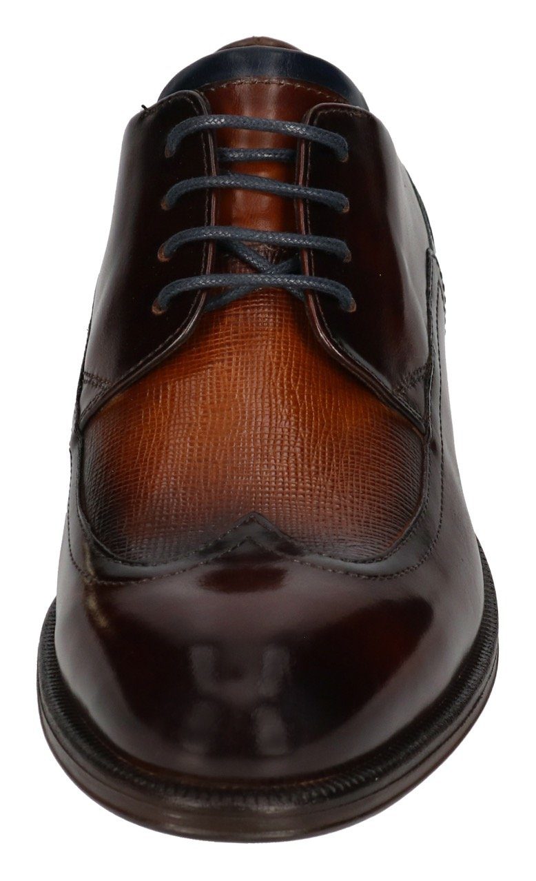 bugatti Schnürschuh mit Ziernähten