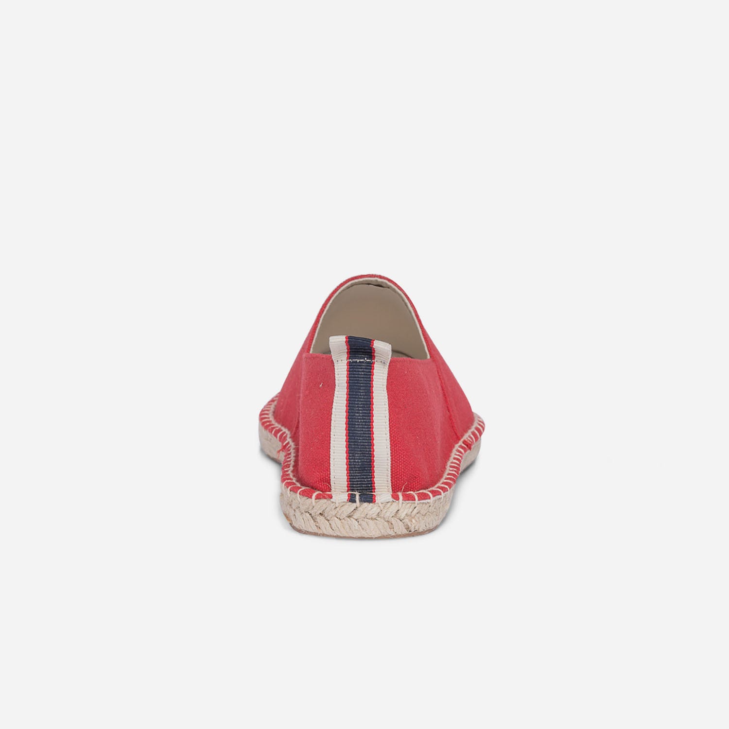 Espadrille rouge en toile