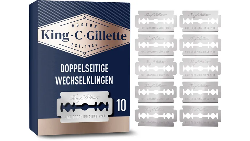 King C. Gillette Klingen für Rasierhobel