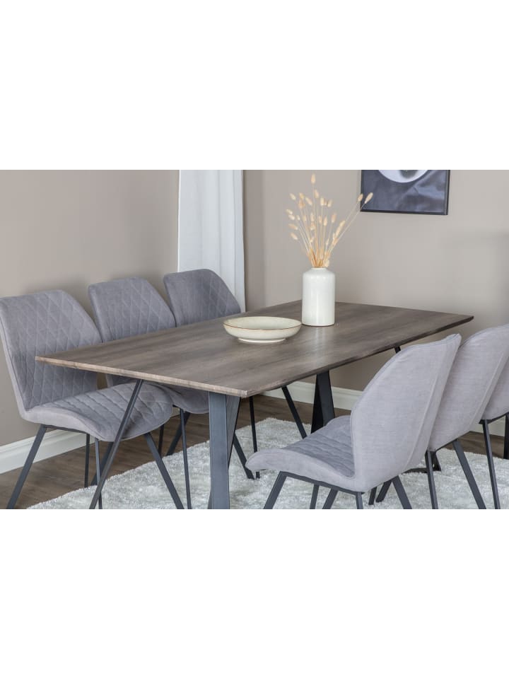 ebuy24 Essgruppe Marina 22 (7-teilig) Grau 90 x 180 cm günstig kaufen onesize