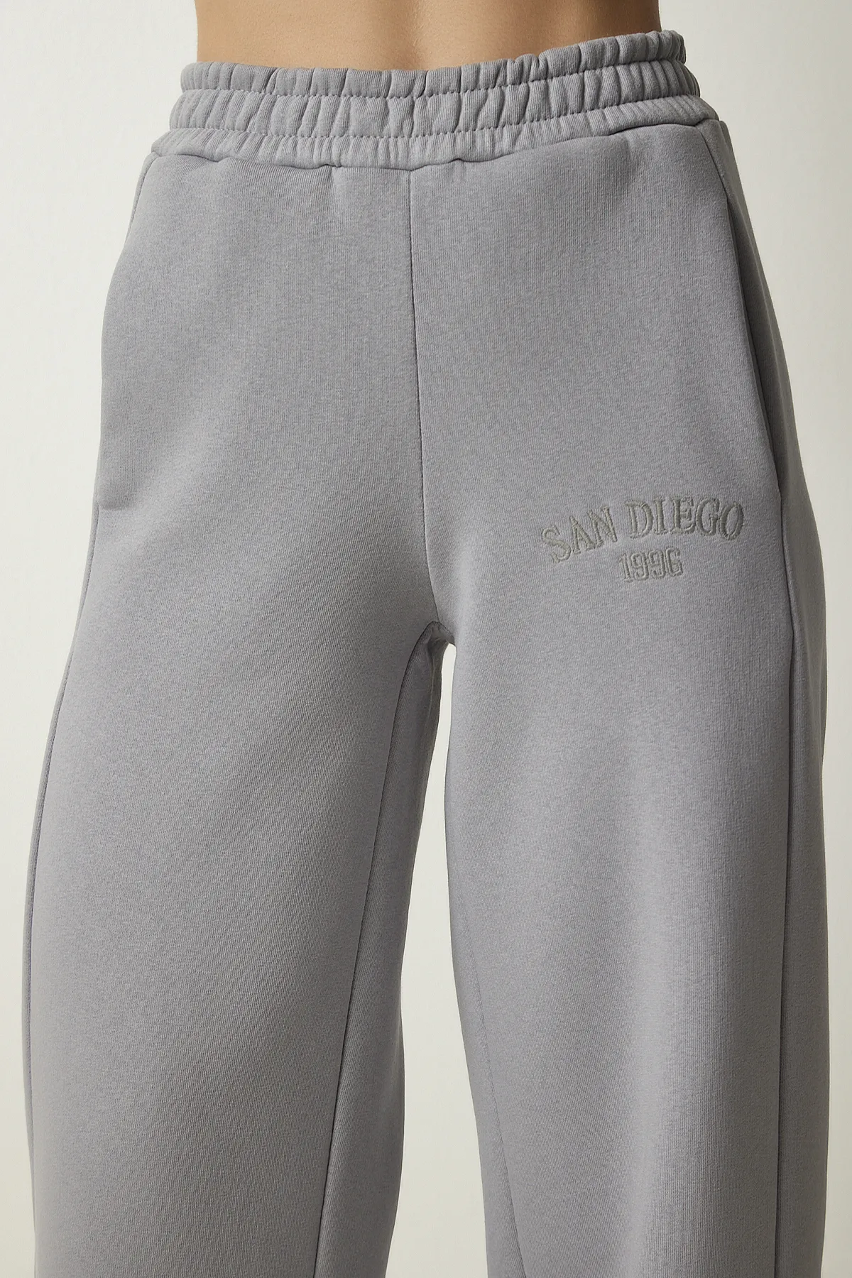 Happiness İstanbul  Jogginghose - Grau - Wide Leg