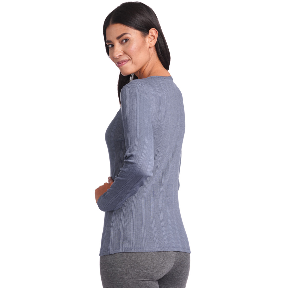 Damen Schlafshirt mit Ajour-Muster
