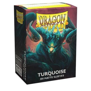 Dragon Shield Standard Matte Sleeves - Turquoise 'Atebeck' (100 Sleeves)