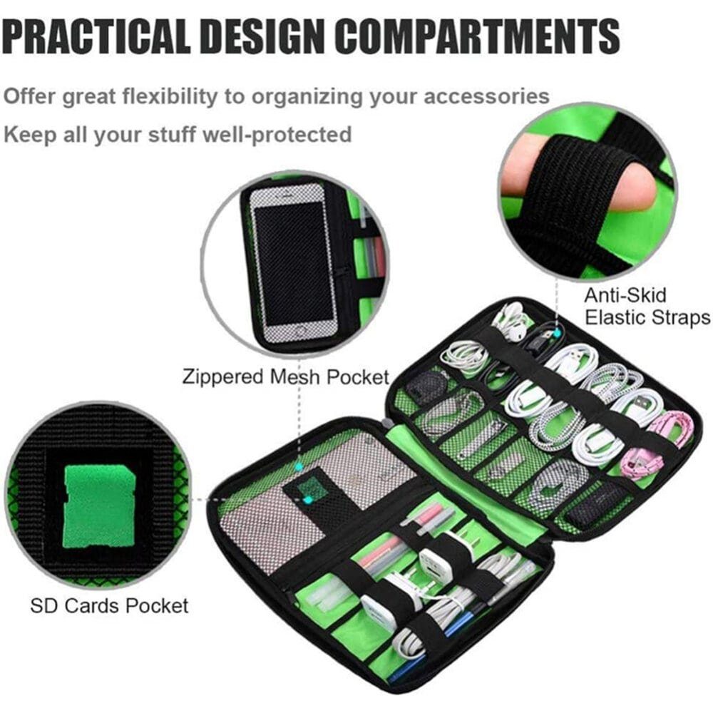 Gravizone Tablettasche Kabeltasche Kabel Organizer Bag (1x Kabeltasche)