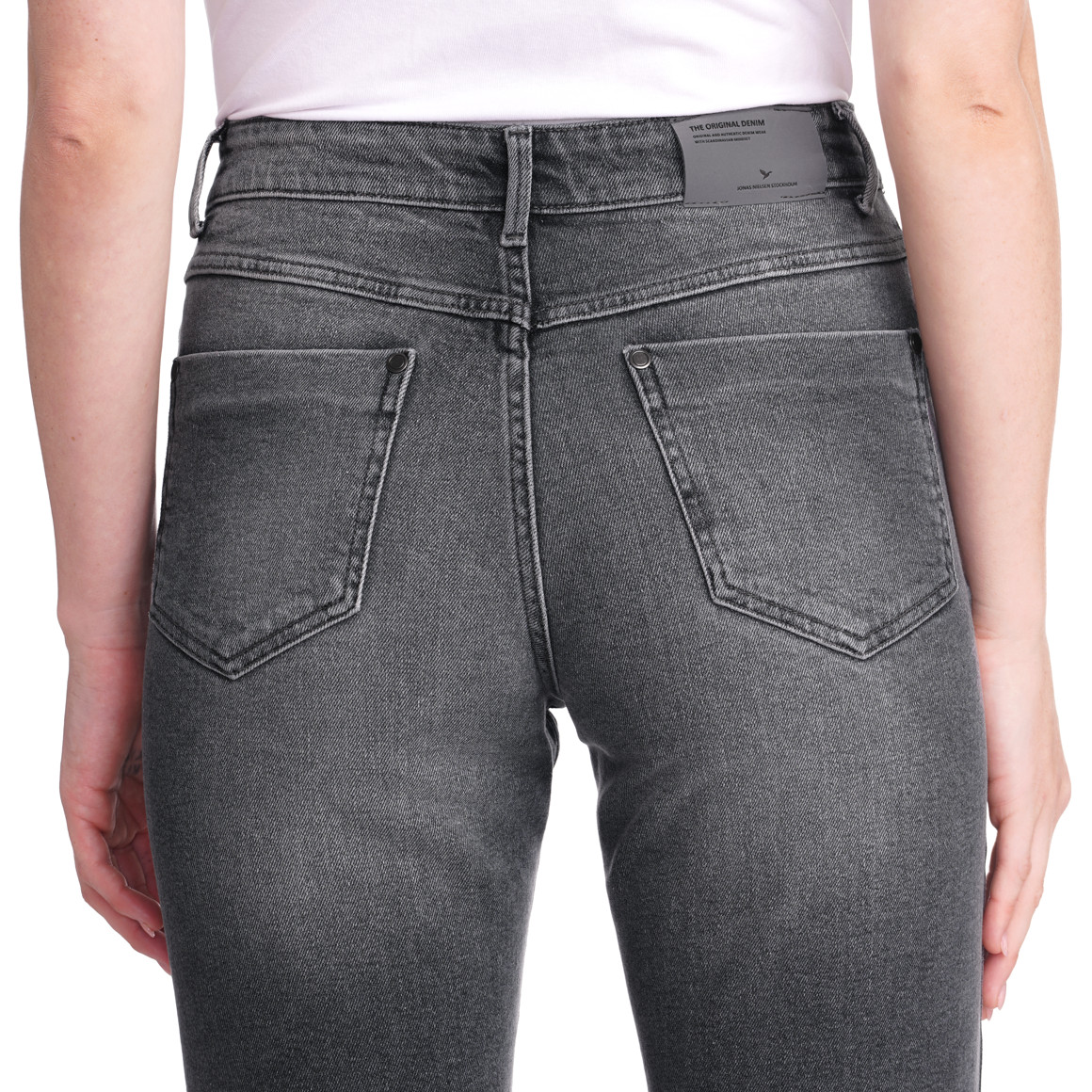 Damen Mom-Jeans mit Used-Waschung