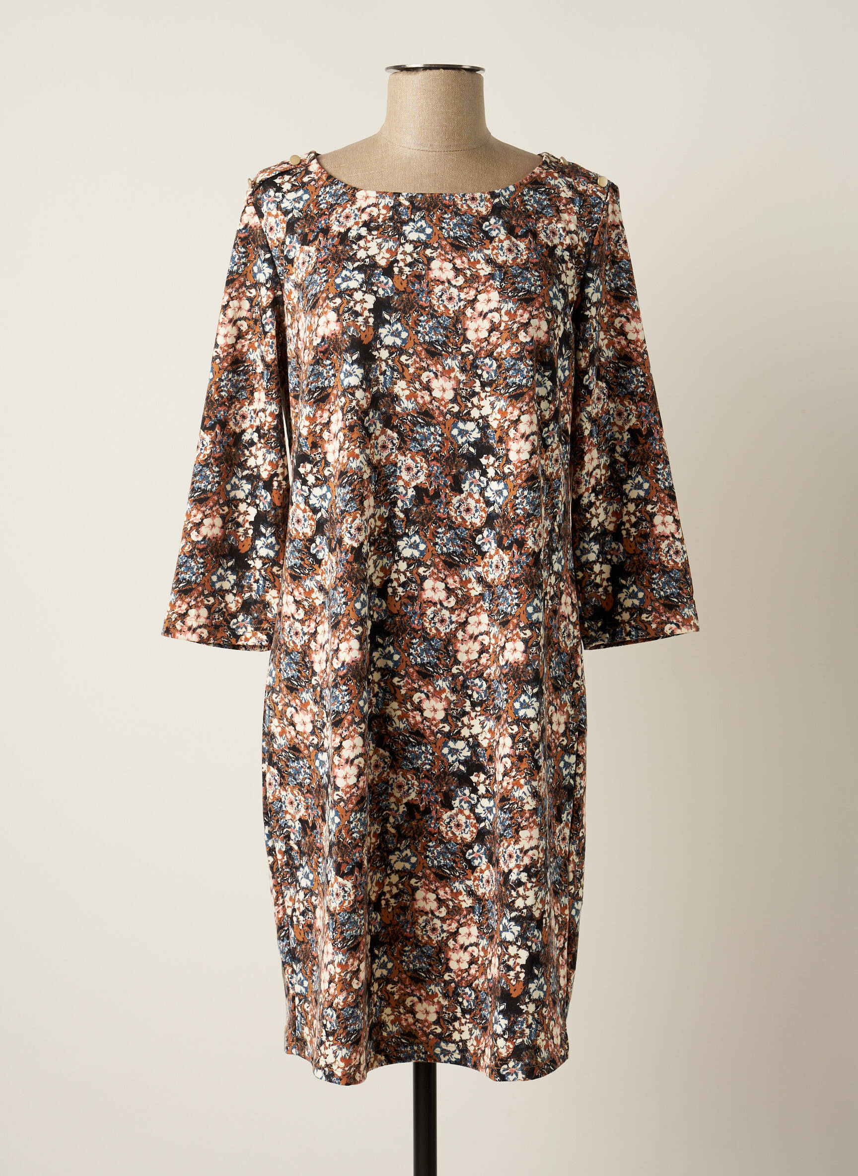 Cream Robes Mi Longues Femme couleur marron