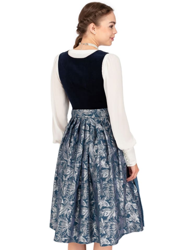 MarJo Midi Dirndl IRSEE in blau günstig kaufen 46