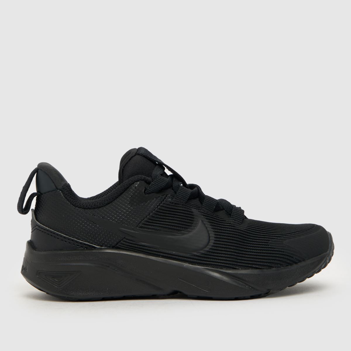 Nike svarta Star Runner 4 Junior-träningsskor