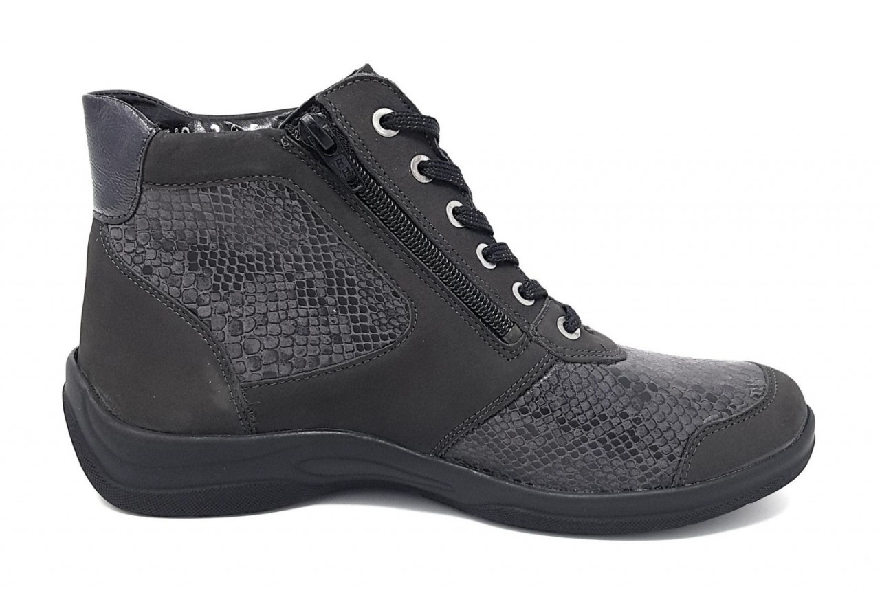 WALDLÄUFER Schnür-Stiefeletten grau