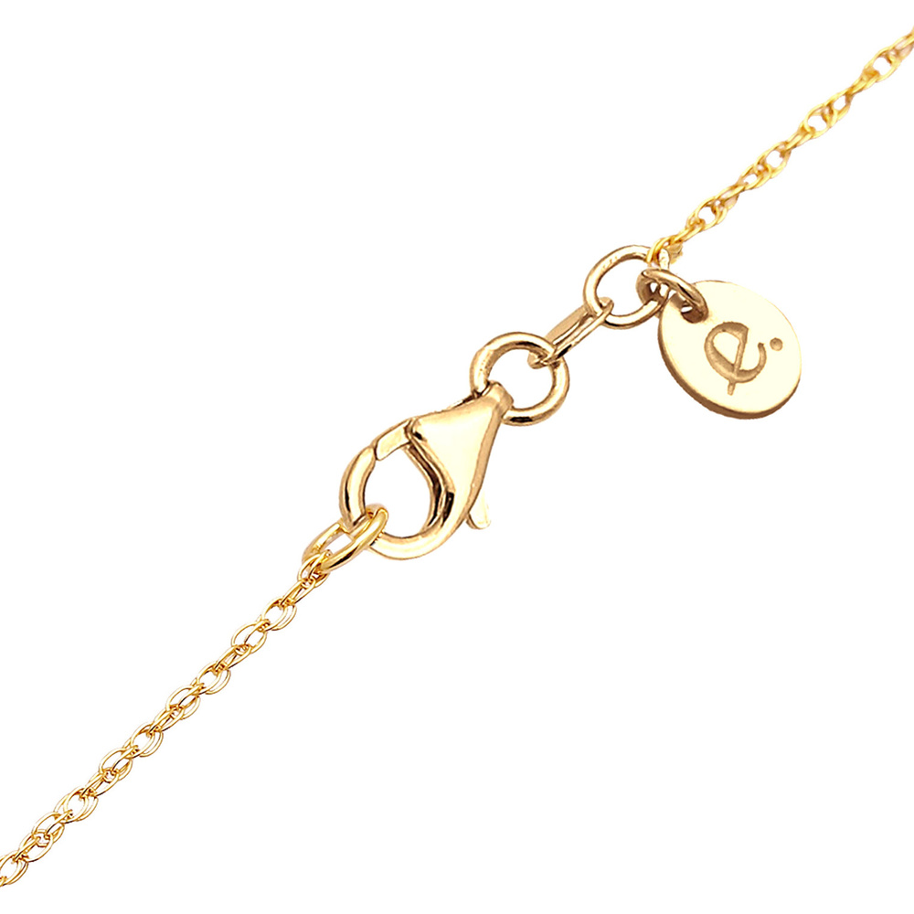 Elli PREMIUM Elli PREMIUM Collier Twisted Chain Plättchen Quarz Edelstein 925 Silber collier