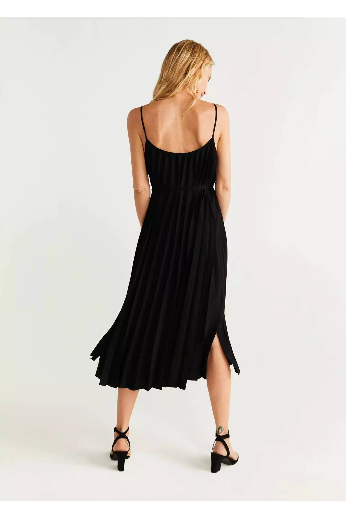 Mango Robes Mi Longues Femme couleur noir