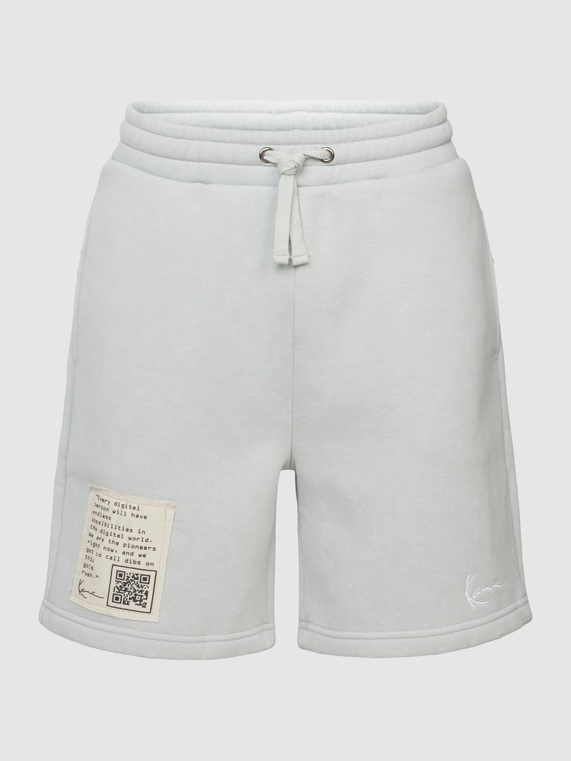 Sweatshorts mit Eingrifftaschen Modell 'destro' in hellblau