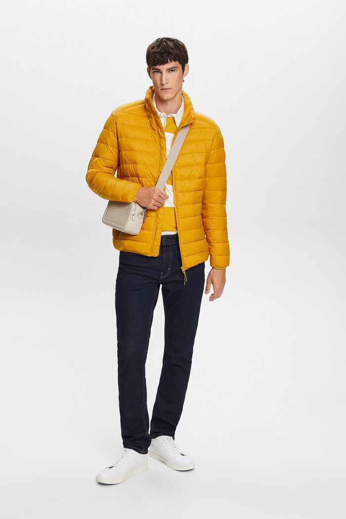Steppjacke mit hohem Kragen