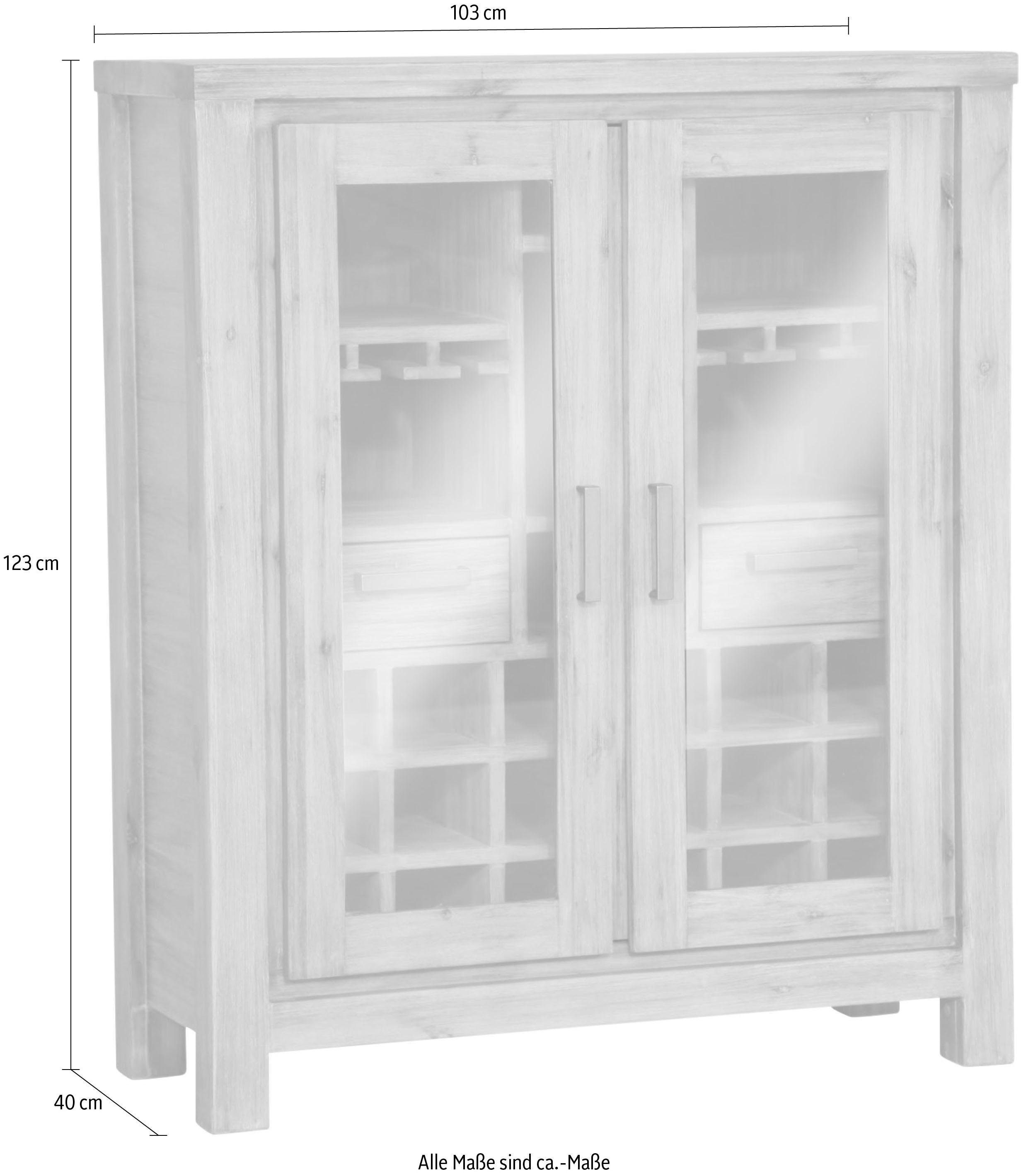 Gutmann Factory Barschrank Tunis mit viel Platz für Flaschen und Gläser