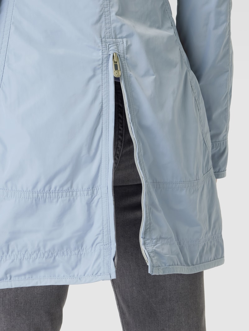 Jacke mit Label-Detail Modell 'ILLUSION' in hellblau