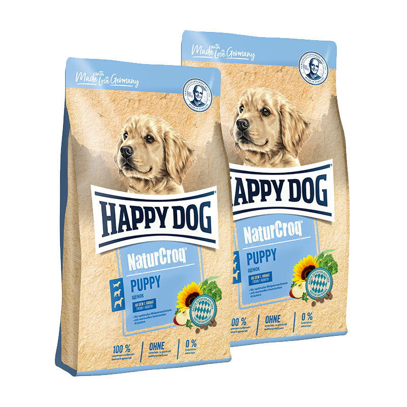 HAPPY DOG Hundetrockenfutter HAPPY DOG NaturCroq Puppy 2x15 kg
