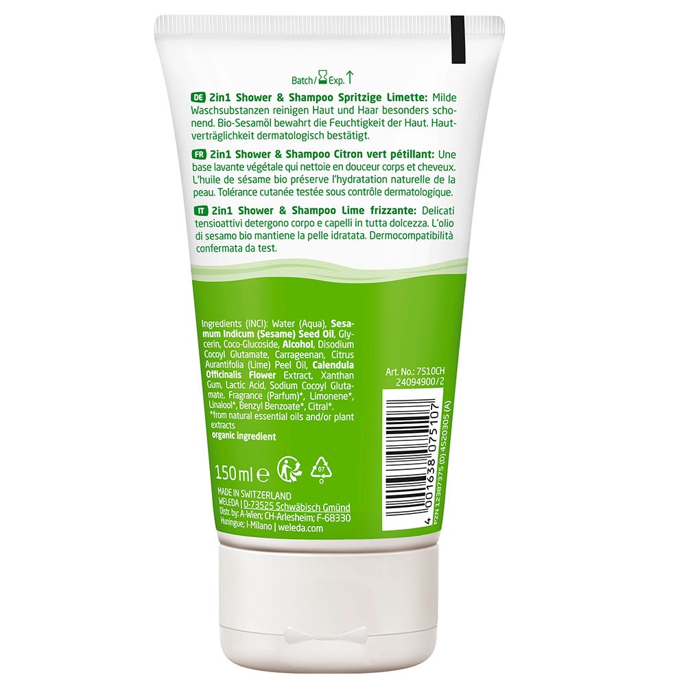 Weleda Kids 2in1 Shower & Shampoo Limette 150 ml