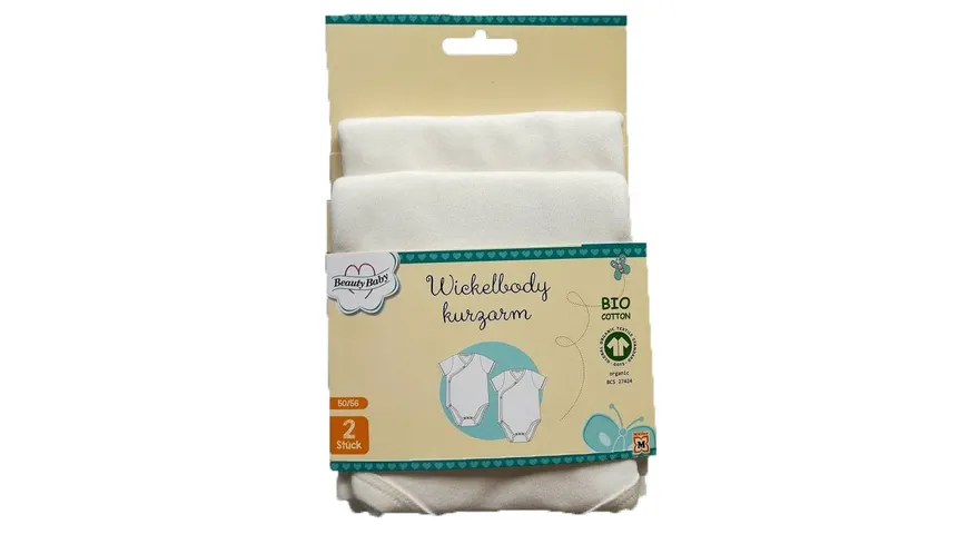 Beauty Baby Wickelbody, kurzarm, 2er Set