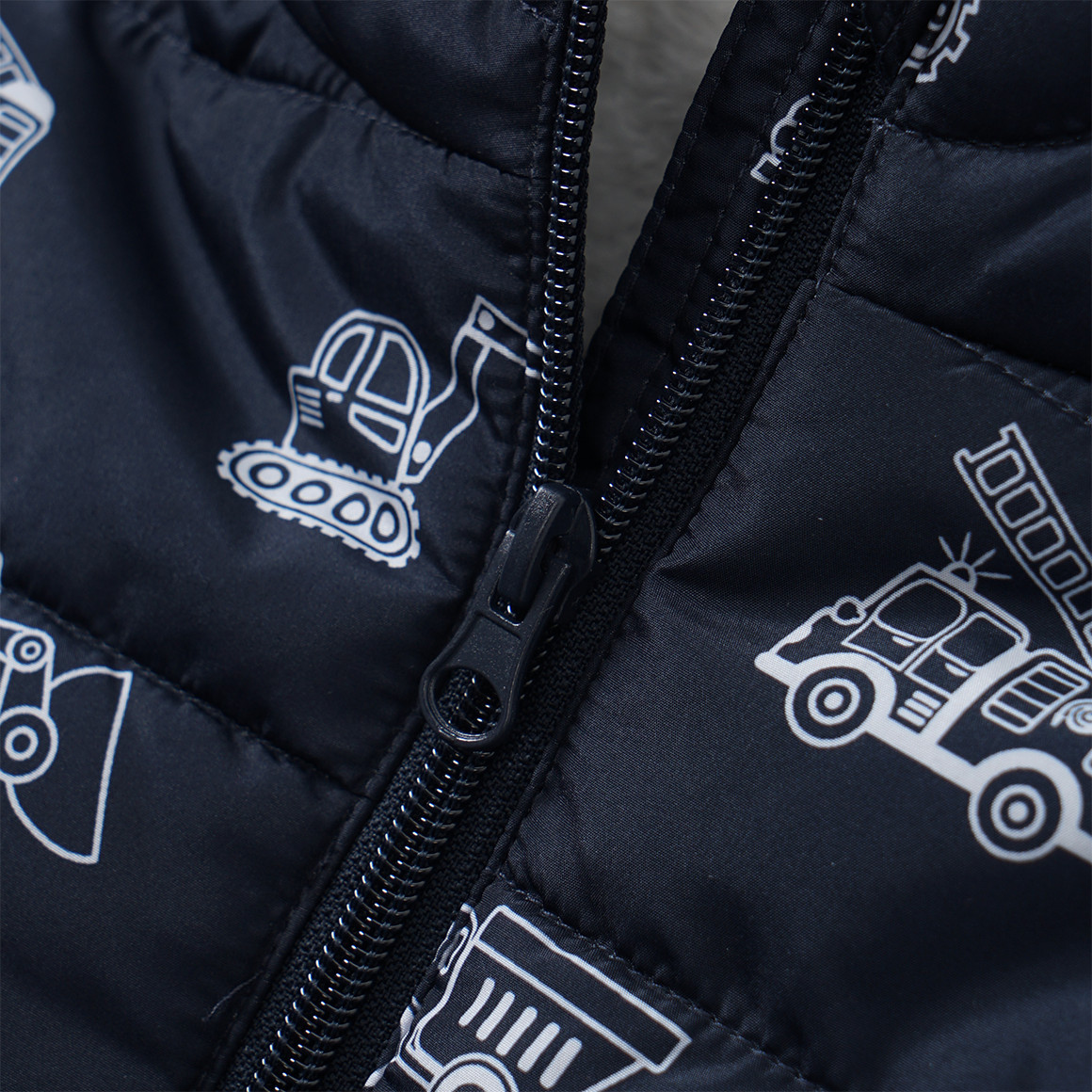 Baby Steppjacke mit Teddyplüsch