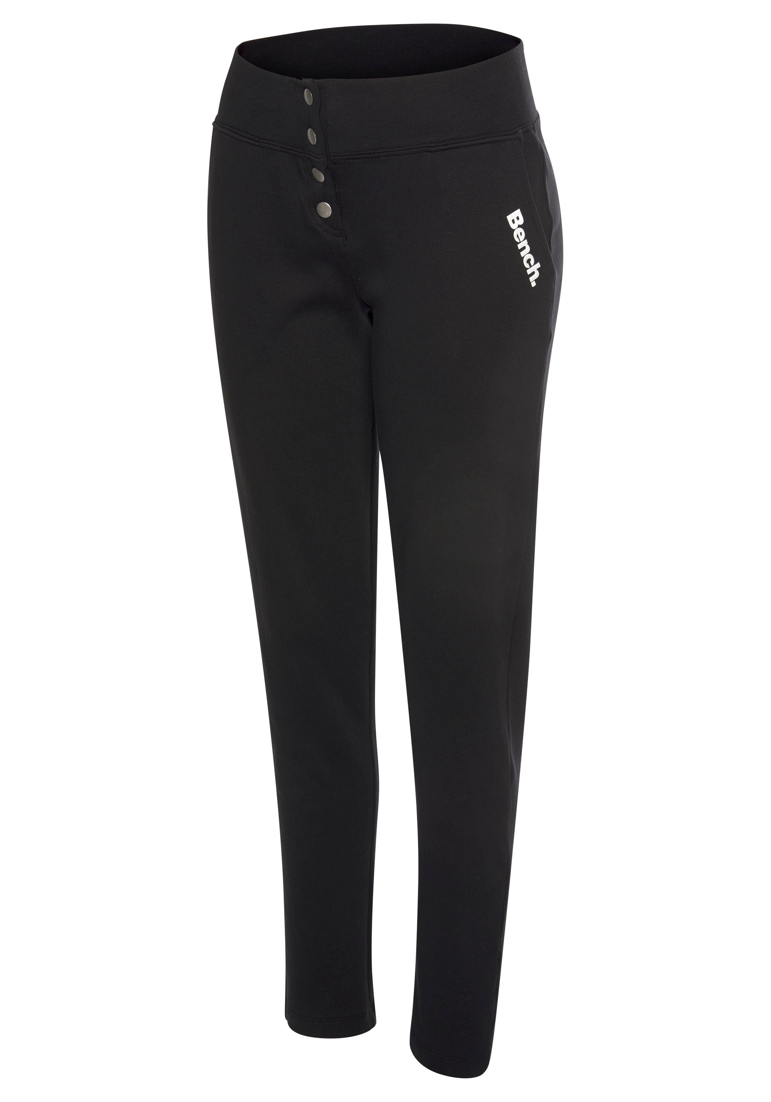Bench. Loungewear Sweathose mit Druckknöpfen am Bund, Loungeanzug