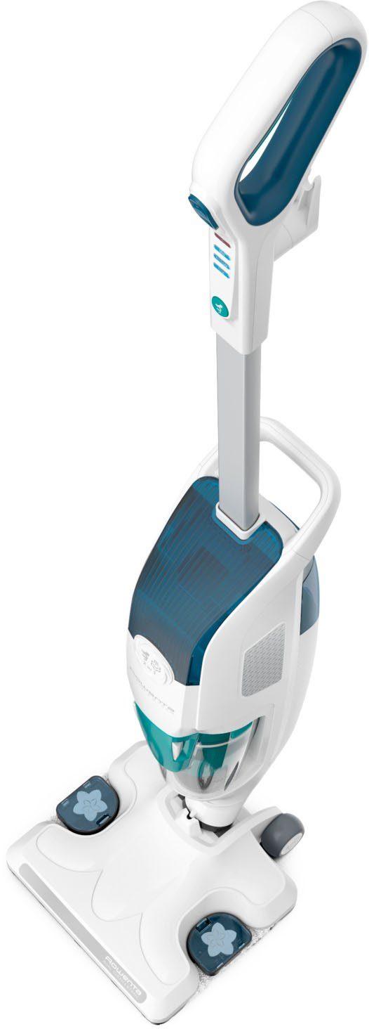 Rowenta Dampfreiniger + Staubsauger Clean&Steam Revolution RY7757, 1500 W, beutellos, gleichzeitig wischen und saugen, alle Bodenarten, Anti-Kalk-Kartusche