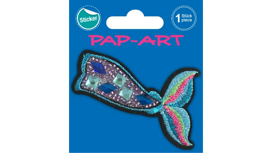 PAP-ART Patch-Sticker Muschel & Meerjungfrau